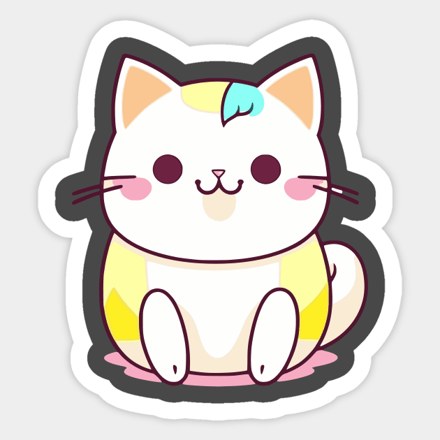 Funny Cartoon Cat Sticker by Jo Palmer